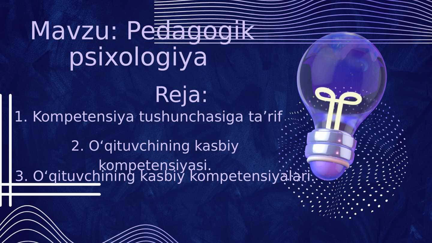 Pedagogik psixologiya