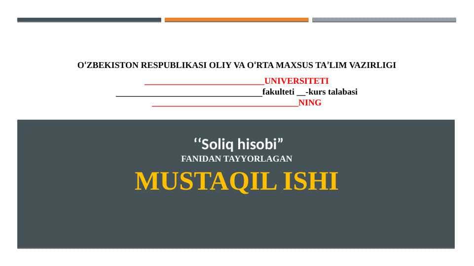 Turkmaniston soliq tizimi