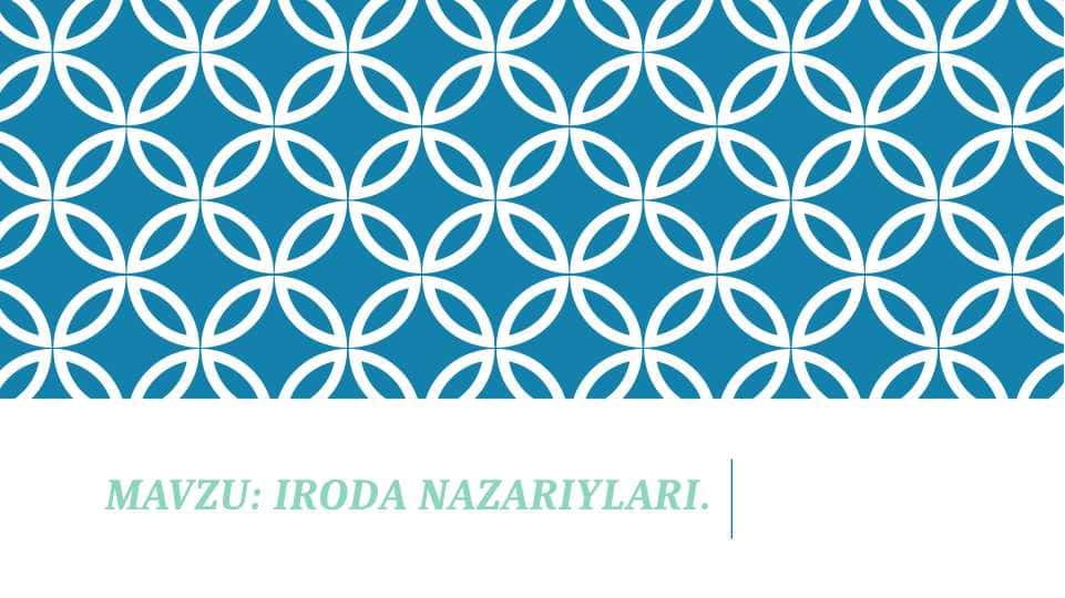 Iroda nazariylari