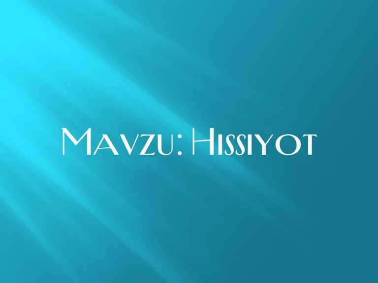 Hissiyot