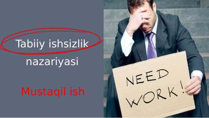 Tabiiy ishsizlik nazariyasi