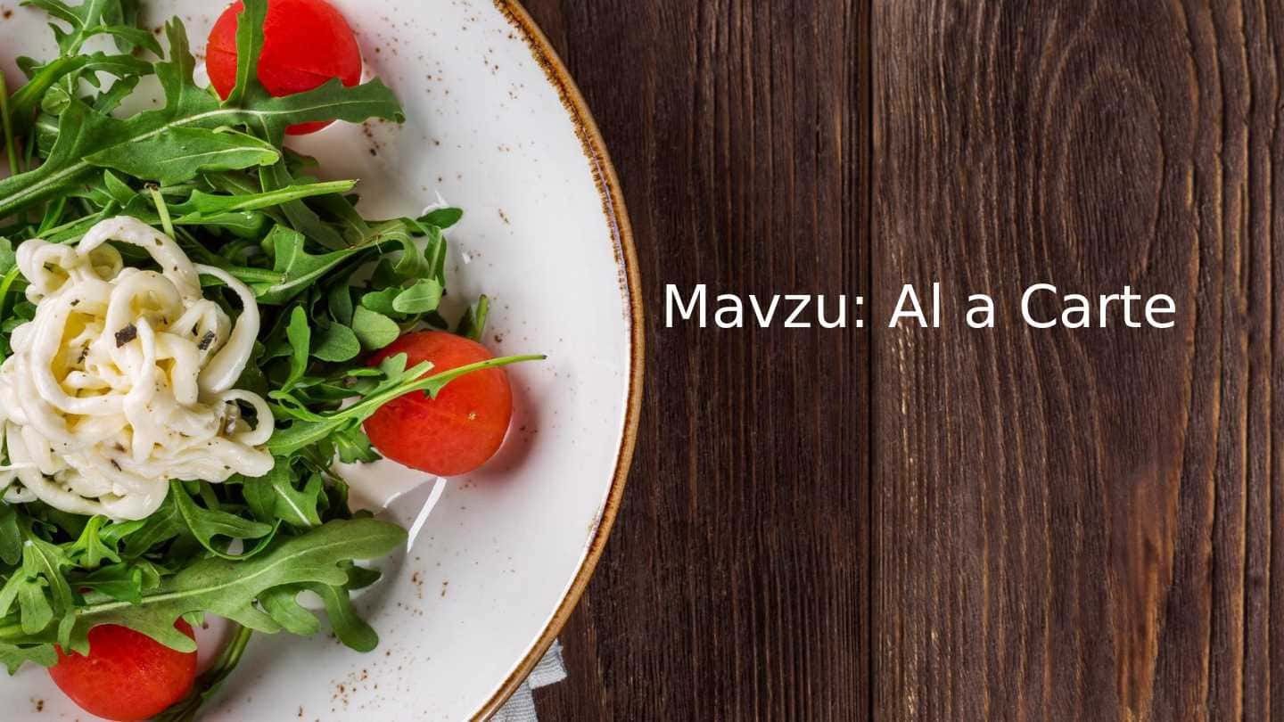Ala Carte menyusi