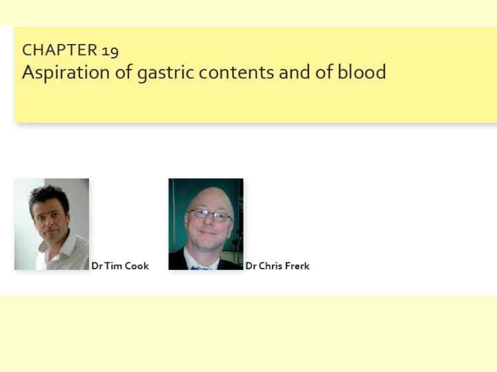 What’s the risk of aspiration with the LMA?