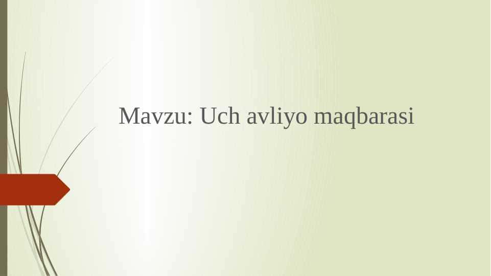 Uch avliyo maqbarasi