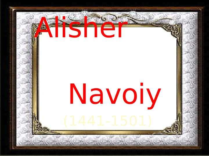 Alisher Navoiy. Mahbub ul-qulub (1441-1501)