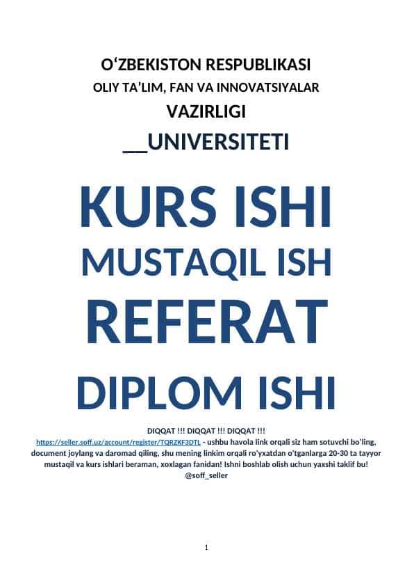 Iqtisodiy o’sishning hozirgi zamon shakli va uning yangicha sifati