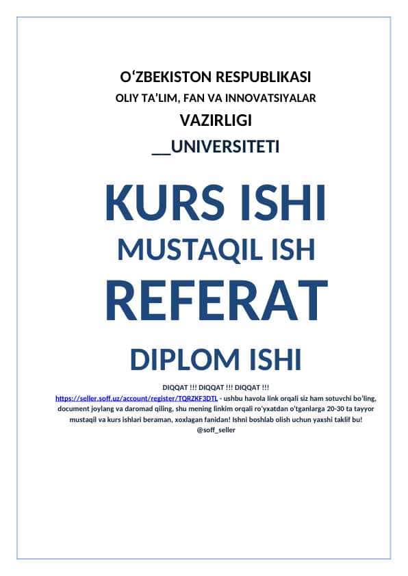 Ish xaqqi: moxiyati, turlari va prinsiplari.