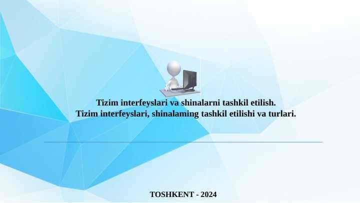Tizim interfeyslari va shinalarni tashkil etilish. Tizim interfeyslari, shinalaming tashkil etilishi va turlari.