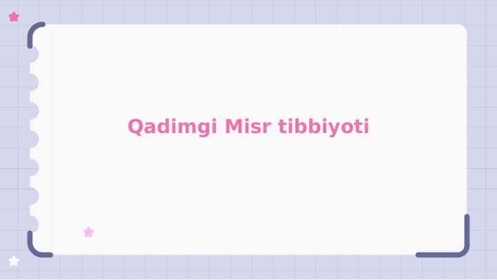 Qadimgi misr tibbiyoti