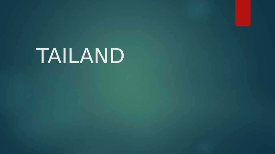 TAILAND IQTISODIYOTI