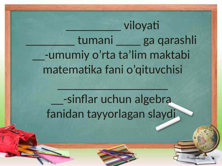 O’rta qiymat. Moda.Mediana