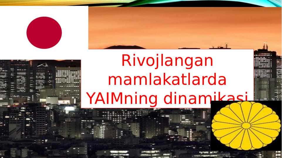 Rivojlangan mamlakatlarda YAIMning dinamikasi