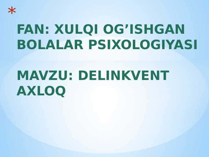 DELINKVENT AXLOQ
