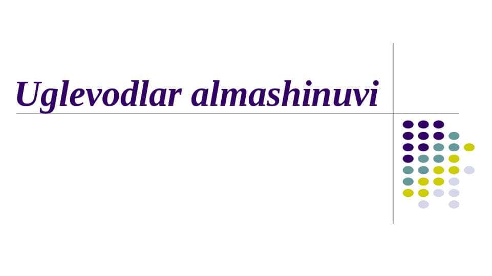 Uglevodlar almashinuvi