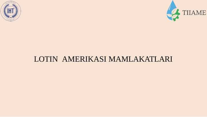 LOTIN AMERIKASI MAMLAKATLARI