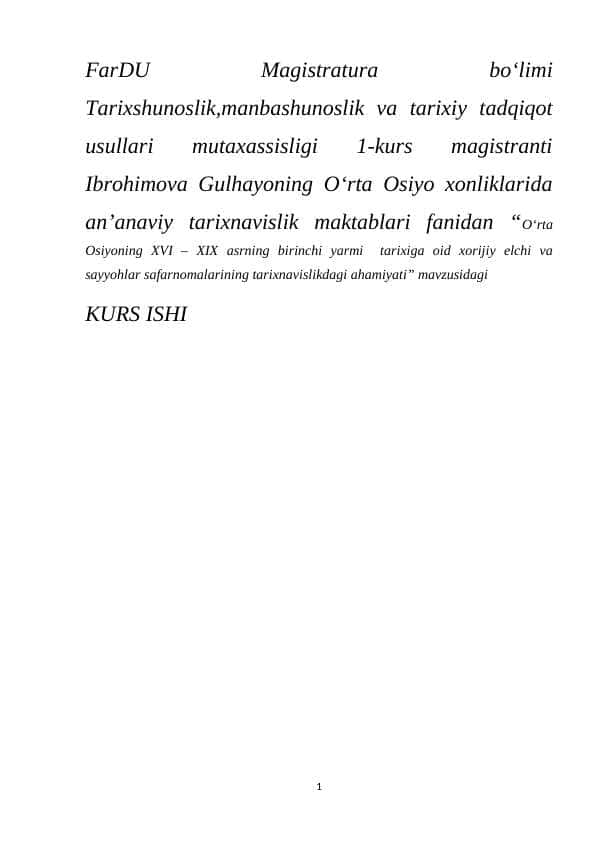 Kurs ishi