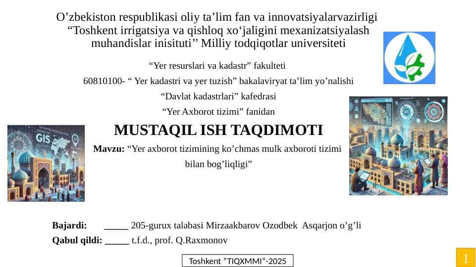 Yer Axborot tizimi. LIS