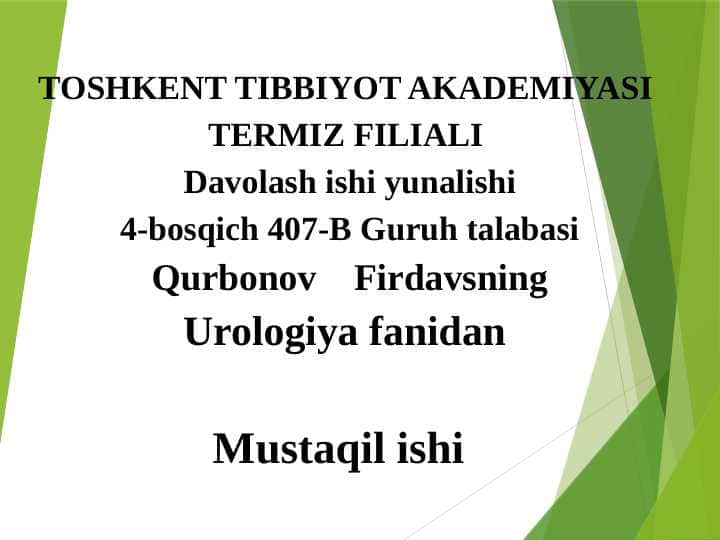 Oʻtkir va surunkali buyrak yetishmovchiligi