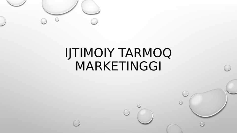 Ijtimoiy tarmoq marketinggi