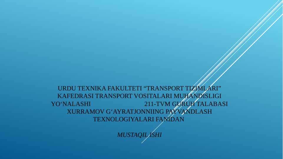 Plazmali kesish texnologiyasi