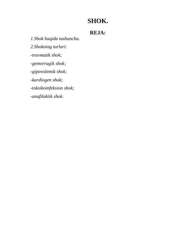 SHOK