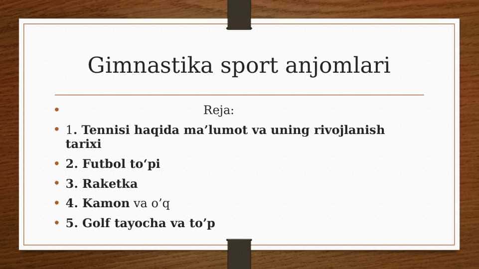 Gimnastika sport anjomlari