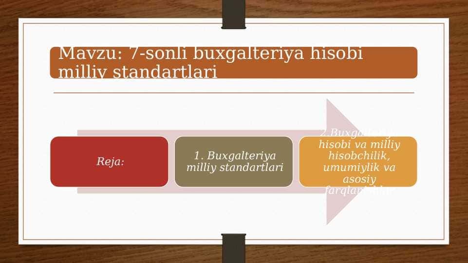 7-sonli buxgalteriya hisobi milliy standartlari