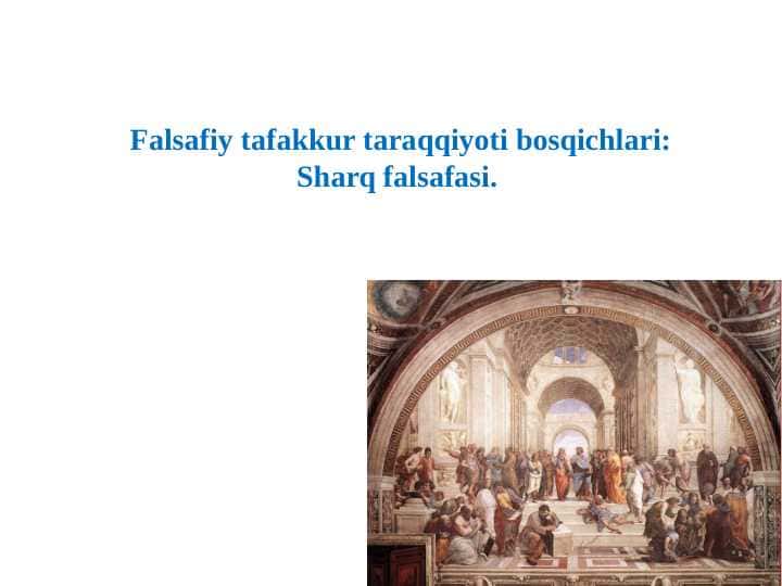 Sharq falsafasi