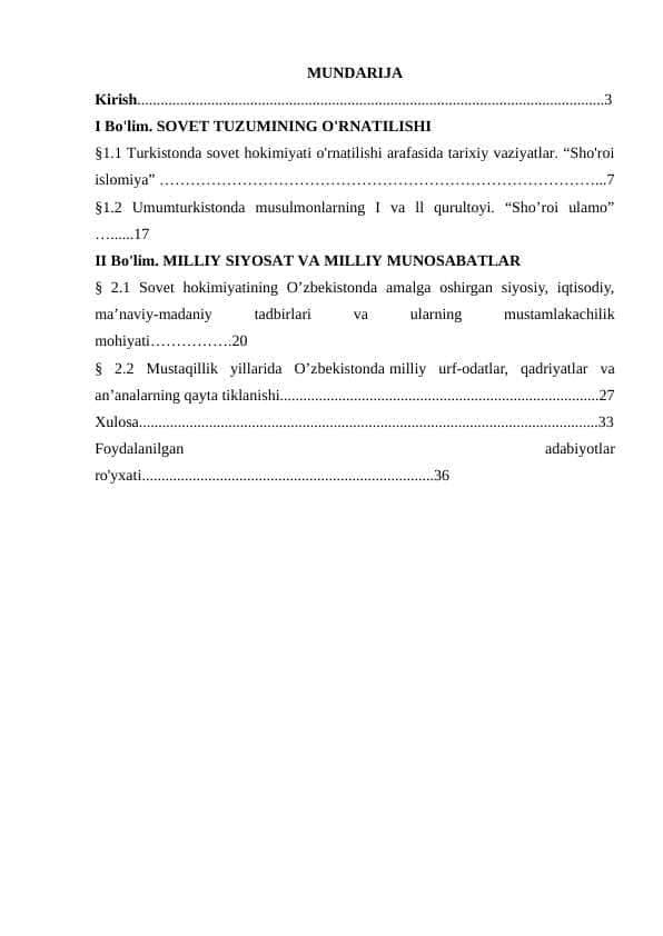 Sovet tuzumining o'rnatilishi Milliy siyosat va Milliy munosabatlar