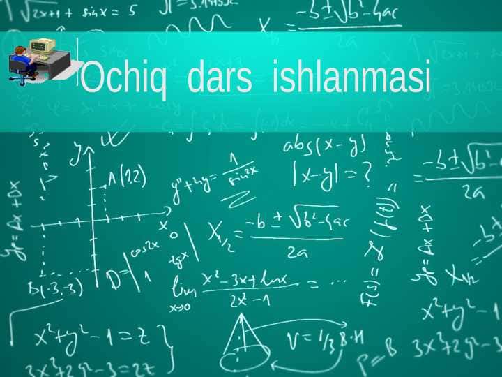 Matematik formulalar bilan ishlash