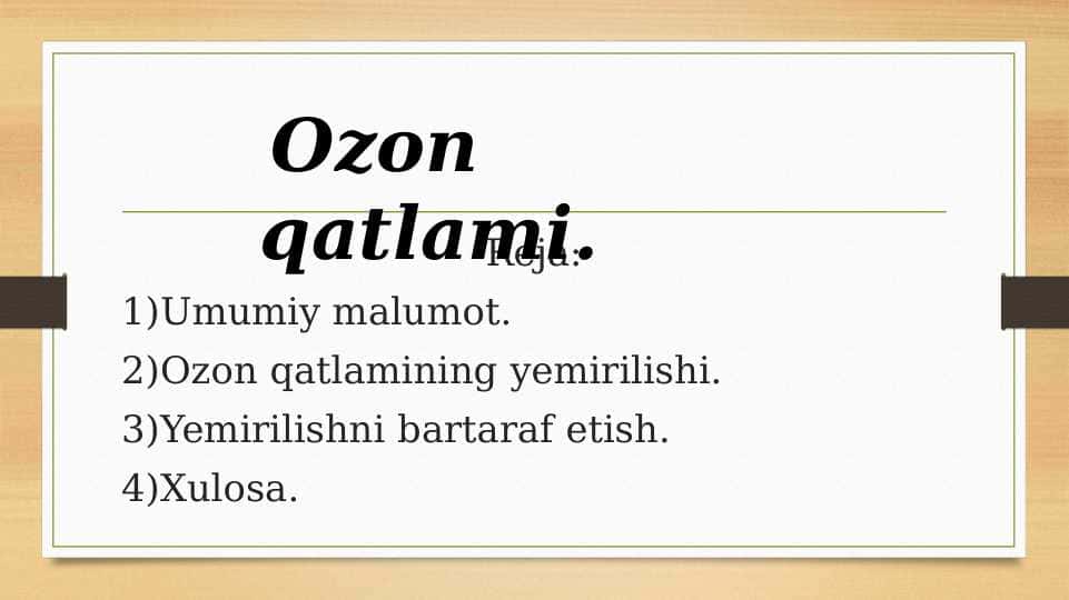 Ozon qatlami