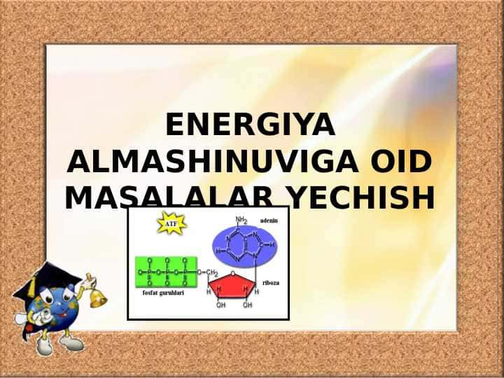 ENERGIYA ALMASHINUVIGA OID MASALALAR YECHISH