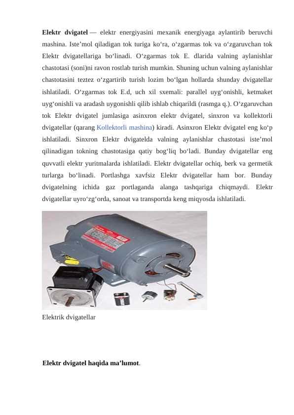 Elektr dvigatel