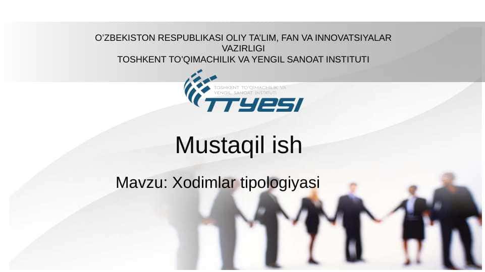 Xodimlar tipologiyasi