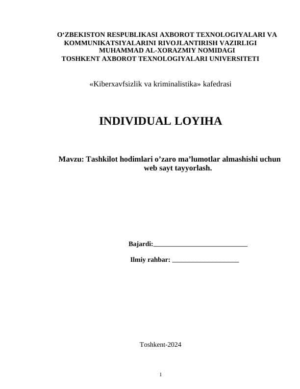 Loyiha ishi