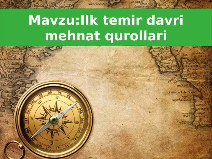 Ilk temir davri mehnat qurollari
