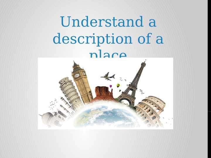 Understand a description of a place