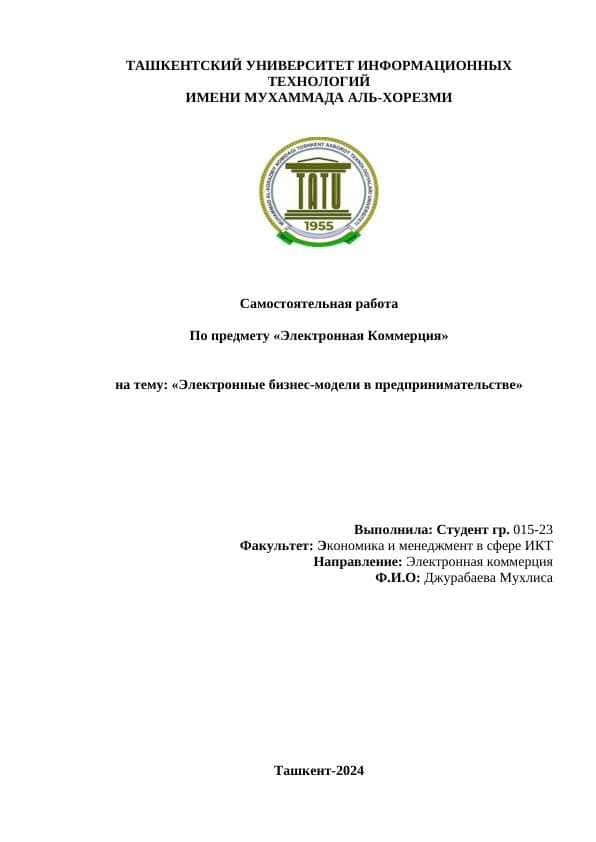 Электронные бизнес-модели в предпринимательстве.docx