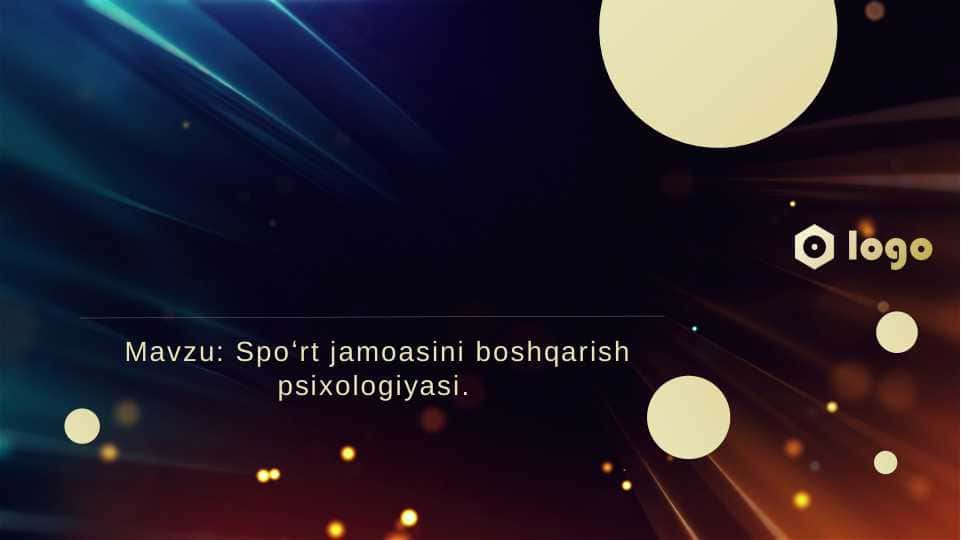 Spoʻrt jamoasini boshqarish psixologiyasi
