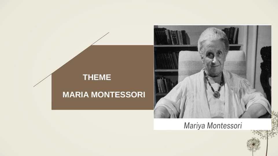 MARIA MONTESSORI ingliz tili