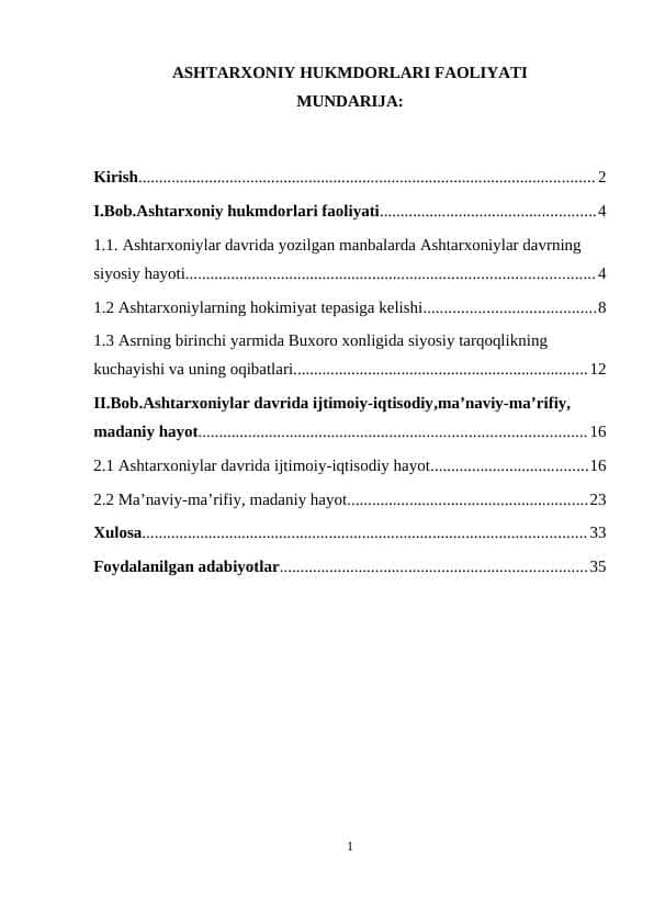 Ashtarxoniy hukmdorlari faoliyati