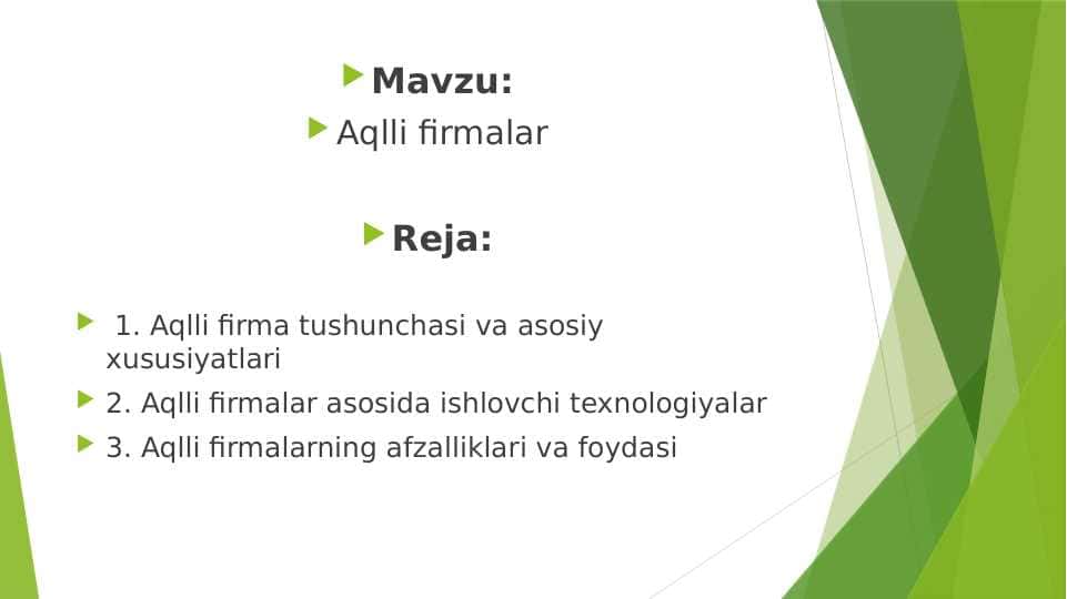 Aqlli firmalar