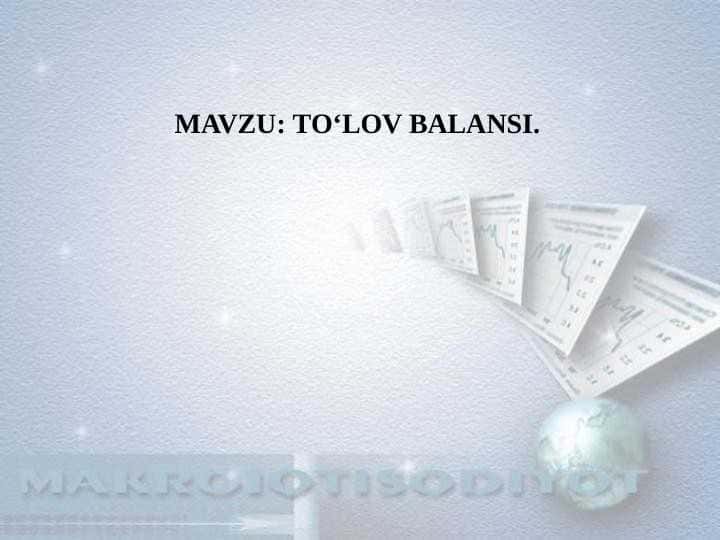 TO‘LOV BALANSI