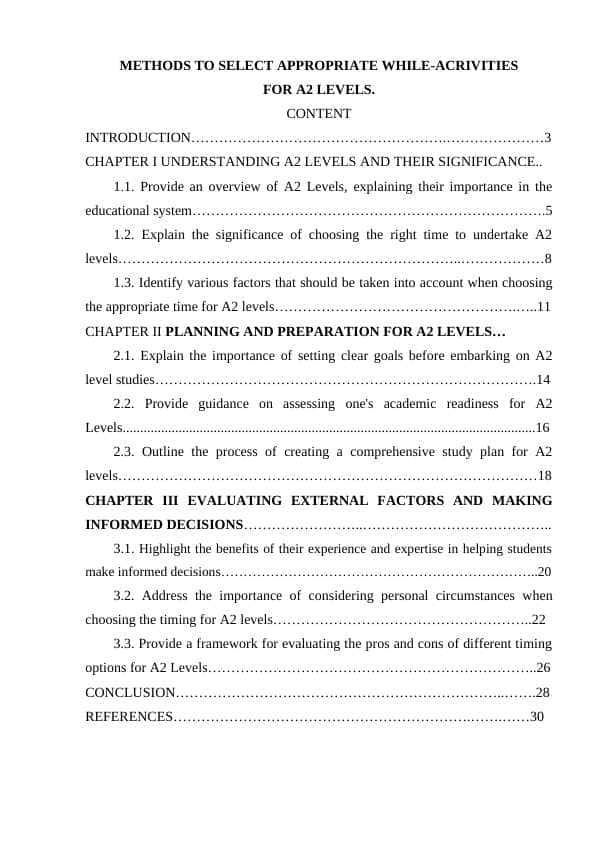 METHODS TO SELECT APPROPRIATE WHILE-ACRIVITIES FOR A2 LEVELS