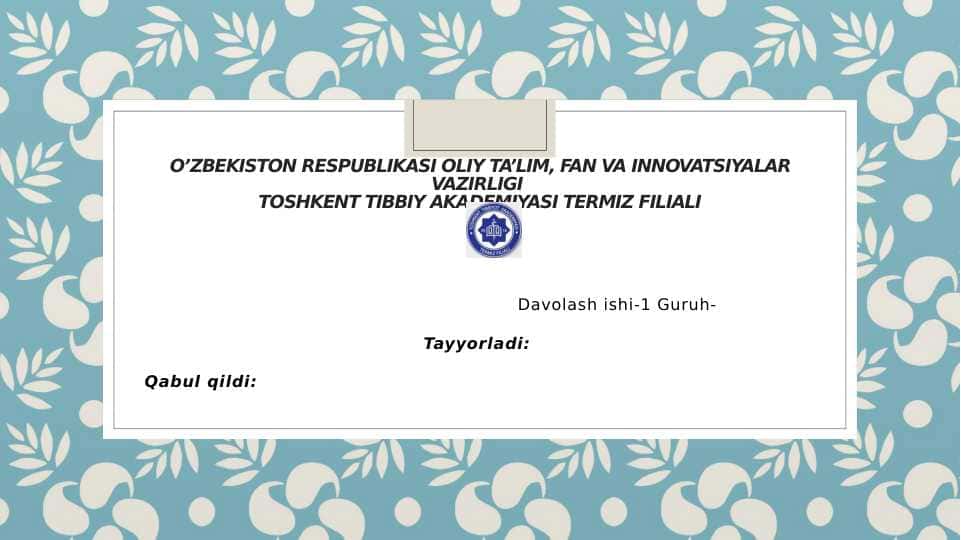 IFA, immunoblot, PZR, radioimmun reaksiyalarning yuqumli kasalliklar tashhisida qo'llanilishi, qo'yish tehnikasi.