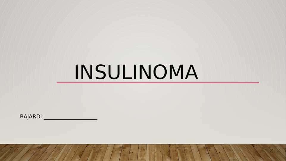 Insulinoma