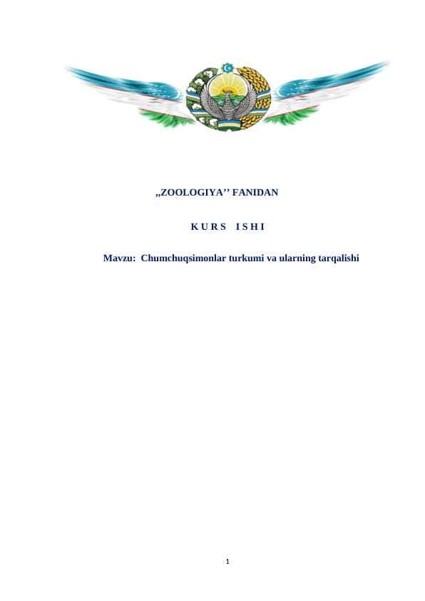 Chumchuqsimonlar turkumi va ularning tarqalishi