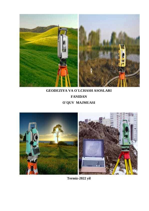 Geoideziya ish reja(GEODEZIYA VA O`LCHASH ASOSLARI FANIDAN O`QUV MAJMUASI)