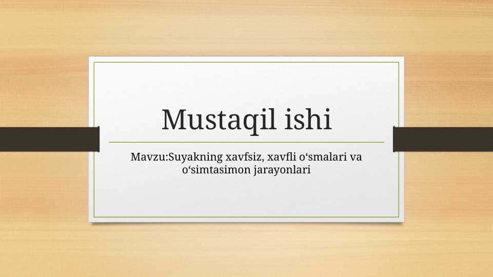 Suyakning xavfsiz, xavfli o‘smalari va o‘simtasimon jarayonlari
