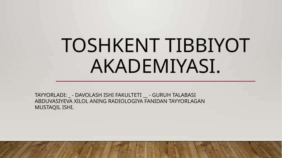Yurak qon tomir tizimida nur tashxisi